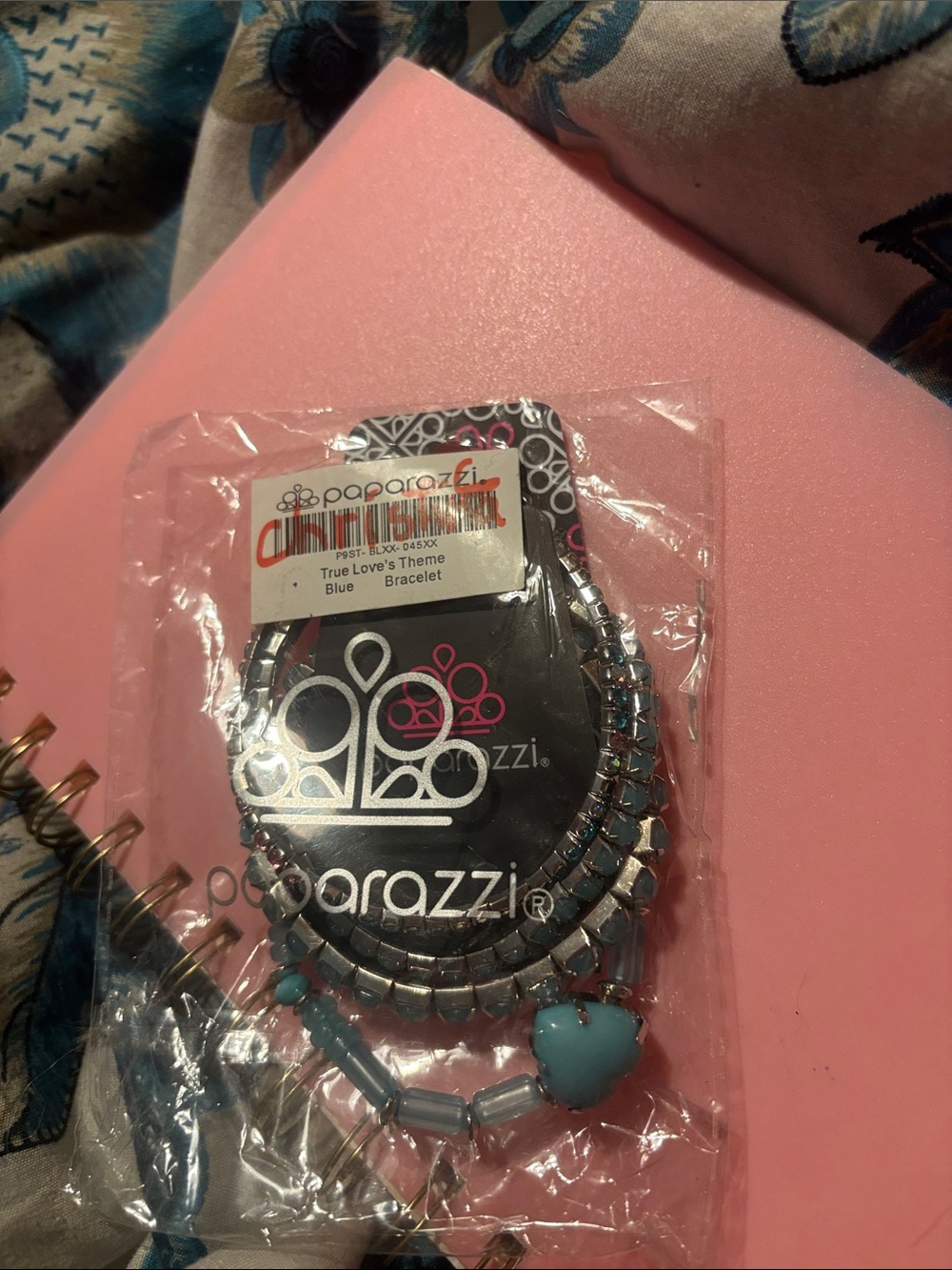 paparazzi Blue Heart Beaded Bracelet Set